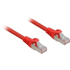 Sharkoon Patchkabel RJ45 Cat.6a SFTP(rot, 1 Meter, LSOH (Halogenfrei))