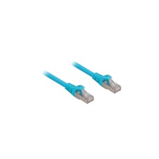 Sharkoon Patchkabel RJ45 Cat.6a SFTP(blau, 25 cm, LSOH (Halogenfrei))