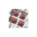 Sharkoon PureWriter TKL RGB, Gaming-Tastatur(weiß, US-Layout, Kailh Choc Low Profile Red)