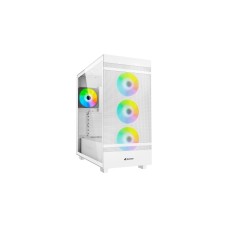 Sharkoon Rebel C50 RGB, Tower-Gehäuse(weiß, Gehärtetes Glas)