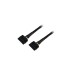 Sharkoon SATA Y-Stromkabel, Y-Kabel(schwarz, 20cm)