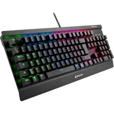 Sharkoon SKILLER SGK3, Gaming-Tastatur(schwarz, DE-Layout, Kailh Red, Outlet)