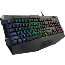 Sharkoon SKILLER SGK4, Gaming-Tastatur(schwarz, US-Layout, Rubberdome)