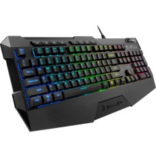 Sharkoon SKILLER SGK4, Gaming-Tastatur(schwarz, BE-Layout, Rubberdome)