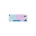 Sharkoon SKILLER SGK50 S3 PBT, Gaming-Tastatur(weiß/hellblau, DE-Layout, Gateron G Pro 3.0 Yellow)