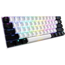 Sharkoon SKILLER SGK50 S4, Gaming-Tastatur(weiß/schwarz, US-Layout, Kailh Red)