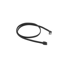 Sharkoon Sata III Kabel 90° sleeve(schwarz, 75 cm)