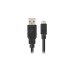 Micro-USB Stecker(schwarz, 0,5 Meter, doppelt geschirmt)