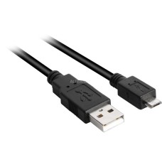 Micro-USB Stecker(schwarz, 3,0 Meter)