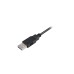 Mini-USB Stecker(schwarz, 1,0 Meter, doppelt geschirmt)