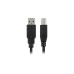 USB-B Stecker(schwarz, 2,0 Meter)