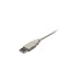 USB-B Stecker(grau, 0,5 Meter)