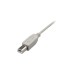 USB-B Stecker(grau, 0,5 Meter)