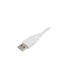 USB-B Stecker(weiß, 0,5 Meter)