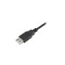 USB-A Buchse(schwarz, 3,0 Meter, doppelt geschirmt)