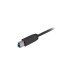 USB-B Stecker(schwarz, 2 Meter)