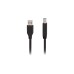 USB-B Stecker(schwarz, 2 Meter)