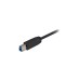 USB-B Stecker(schwarz, 3 Meter)