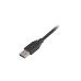 USB-B Stecker(schwarz, 5 Meter)