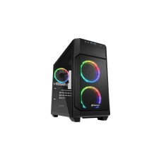 Sharkoon V1000 RGB, Tower-Gehäuse(schwarz, Seitenteil aus gehärtetem Glas)