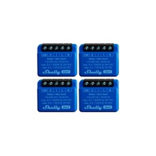 Shelly Plus 1 Mini Gen3 Sparpack, Relais(blau, 4er Pack)