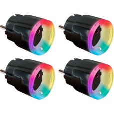 Shelly Plus Plug S 4er Sparpack, Schaltsteckdose(schwarz, 4er Pack)