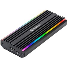 SilverStone MS13, Laufwerksgehäuse(schwarz, RGB-LED-Statusanzeige)