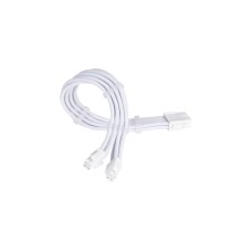 SilverStone Netzteil-Verlängerungskabel SST-PP07E-EPS8W-V2, EPS 12V 8pin (4+4)(weiß, 30cm)