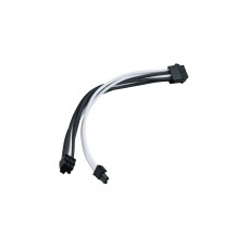 SilverStone PCIe Verlängerungskabel SST-PP07E-PCIBW(schwarz/weiß, 30cm)