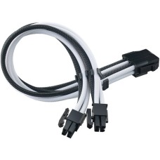 SilverStone Strom-Verlängerungskabel SST-PP07E-EPS8BW(schwarz/weiß, 30cm)