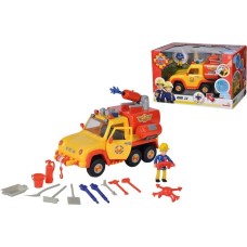 Simba Feuerwehrmann Sam Feuerwehrauto Venus 2.0, Spielfahrzeug(gelb/orange, Inkl. Figur)