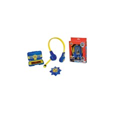 Simba Feuerwehrmann Sam Polizei Headset und Smartphone, Rollenspiel(blau/gelb)