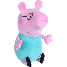 Simba Peppa Wutz Papa Wutz, Kuscheltier(rosa/türkis, 37 cm)