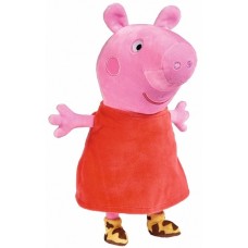 Simba Peppa Wutz mit Sound, Kuscheltier(rosa/rot, 22 cm)