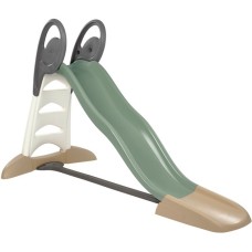 Smoby Life Rutsche XL Doppel-Wellen, Gartenspielgerät(olivgrün/braun)