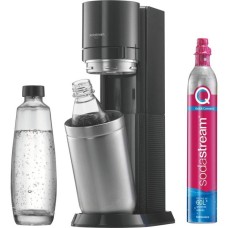 SodaStream Wassersprudler Duo Titan 1+1(inkl. Glasflasche, Kunststoffflasche, CO₂-Zylinder, Outlet)