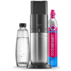 SodaStream Wassersprudler Duo Titan Starter-Set(schwarz, inkl. Glasflasche, CO₂-Zylinder)