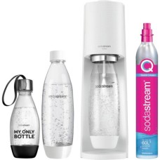 SodaStream Wassersprudler Terra Vorteilspack(weiß, inkl. 3 Kunststoffflaschen, CO₂-Zylinder	)