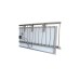 Solarmodulhalterung für Balkongeländer, 30-35mm Rahmenhöhe(aluminium, 0% MWST, für Solarmodule bis max. 180cm Länge)