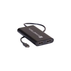 Sonnet USB-C to Dual 4K 60Hz HDMI Adapter, Dockingstation(USB-C, 2x HDMI)