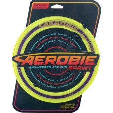 Spin Master Aerobie Sprint Flying Ring, Geschicklichkeitsspiel(gelb, 25,4 cm Durchmesser)