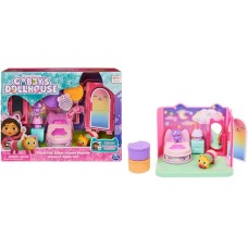 Spin Master Gabby's Dollhouse Deluxe Room Schlafzimmer , Spielfigur(mit Kuschelkatze Pillow Cat-Figur)
