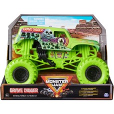 Spin Master Monster Jam - Offizieller Grave Digger Monster Truck, Spielfahrzeug(Maßstab 1:24)