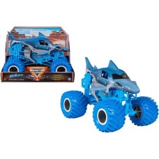 Spin Master Monster Jam - Offizieller Megalodon Monster Truck, Spielfahrzeug(Maßstab 1:24)