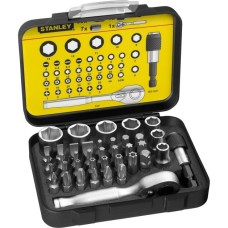 Stanley Bit-Satz 1/4", 39-teilig(schwarz, mit Umschaltknarre)