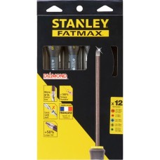 Stanley Schraubendreher-Set FatMax mit Diamantspitze, 12-teilig(schwarz)