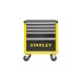 Stanley Werkstattwagen mit 5 Schubladen, Werkzeugwagen(gelb/schwarz, bis 300kg belastbar)