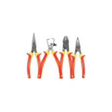 Stanley Zangen-Set VDE FatMax, 4-teilig(gelb/schwarz, Kombizange, Seitenschneider, Abisolierzange, Spitzzange)