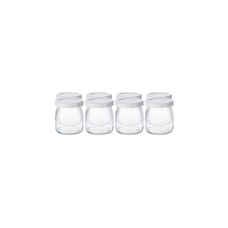 Steba Joghurtgläser, für Joghurt-Maker JM 3, Glas(transparent/weiß, 8 Stück)