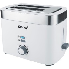 Steba Toaster TO 10 Bianco(weiß/edelstahl, 930 Watt, für 2 Scheiben Toast)